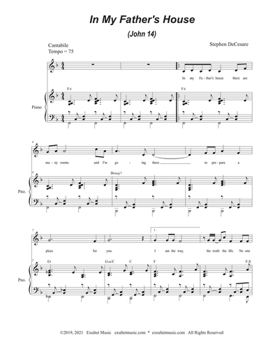 In My Father's House (John 14) (Vocal Solo)