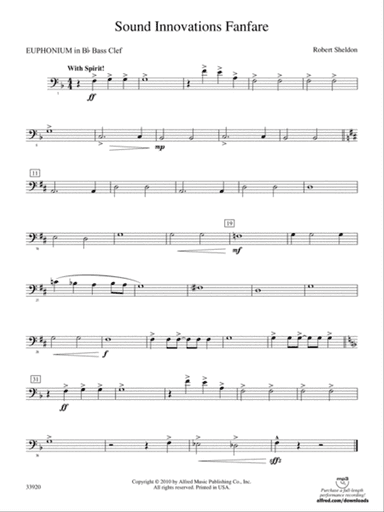 Sound Innovations Fanfare: (wp) B-flat Baritone B.C.