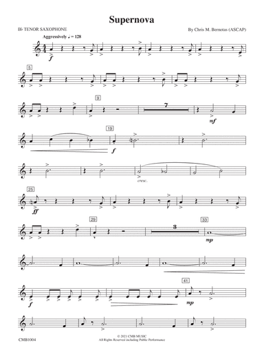 Supernova: B-flat Tenor Saxophone