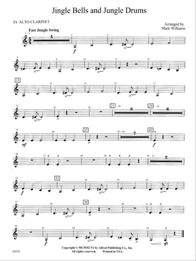 Jingle Bells and Jungle Drums: E-flat Alto Clarinet