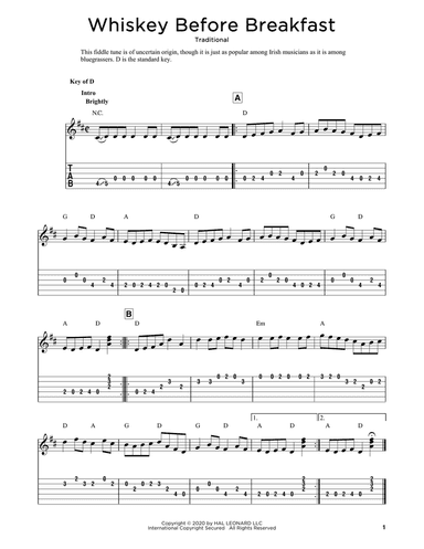 Whiskey Before Breakfast (arr. Fred Sokolow)