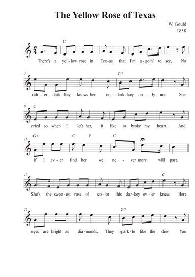 The Yellow Rose of Texas