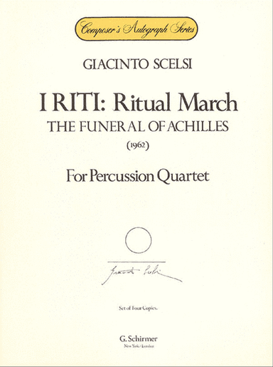 I Riti: Ritual March - The Funeral of Achilles