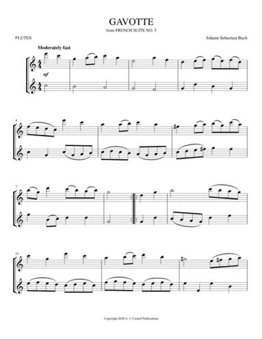 Gavotte (from French Suite No. 5)