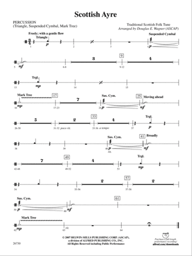 Scottish Ayre: 1st Percussion