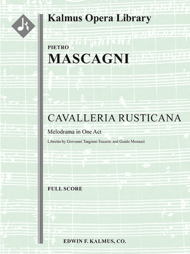 Cavalleria Rusticana(engraved, original edition)