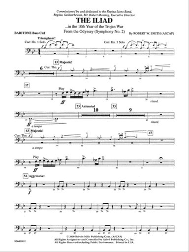 The Iliad (from The Odyssey (Symphony No. 2)): Baritone B.C.