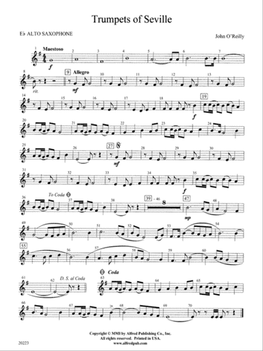 Trumpets of Seville: E-flat Alto Saxophone