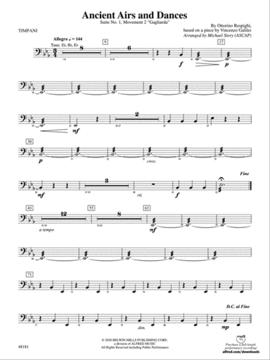Ancient Airs and Dances: Timpani