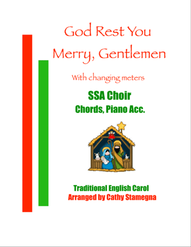 God Rest You Merry, Gentlemen (SSA Choir, Chords, Piano Acc.)