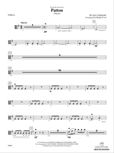 Patton (Theme): Viola