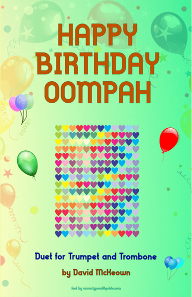 Happy Birthday Oompah, for Trumpet and Trombone Duet