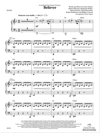 Believer: Piano Accompaniment