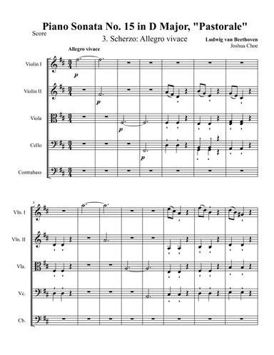 Pastorale Sonata, Movement 3