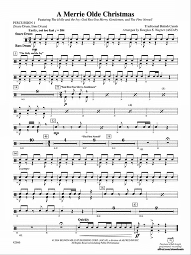 A Merrie Olde Christmas: 1st Percussion