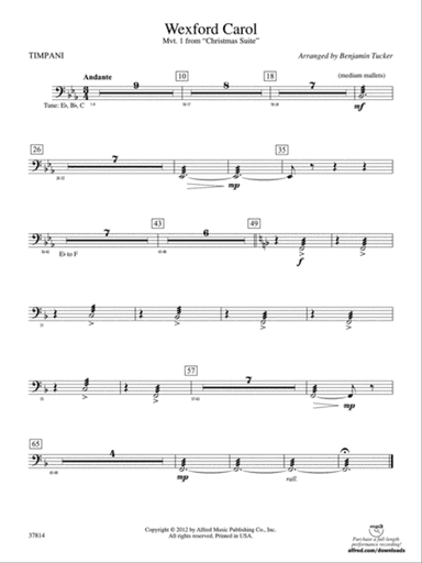 Wexford Carol: Timpani