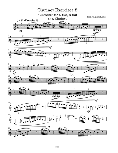 Clarinet Exercises 2