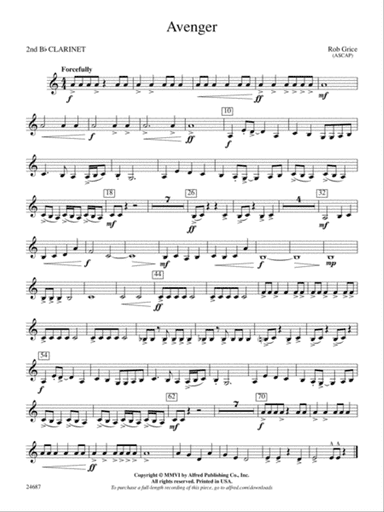 Avenger: 2nd B-flat Clarinet