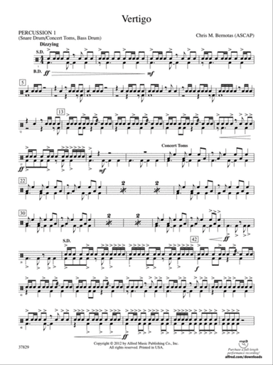 Vertigo: 1st Percussion