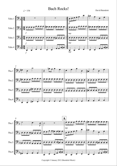 Bach Rocks! for Tuba Quartet