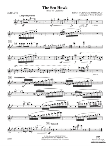 The Sea Hawk: 2nd Flute
