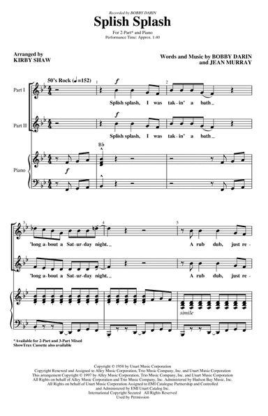 Splish Splash (arr. Kirby Shaw)