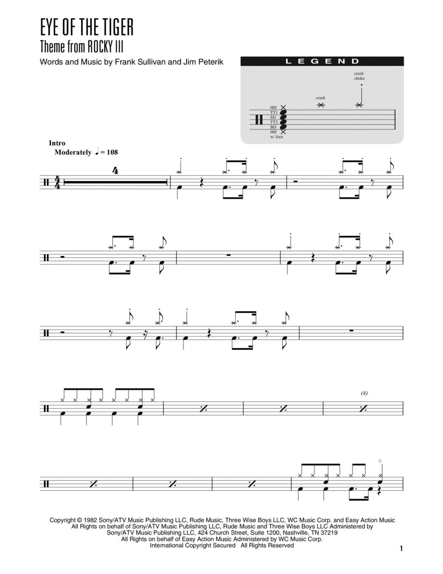 Eye Of The Tiger (arr. Kennan Wylie)