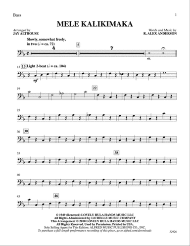Mele Kalikimaka: String Bass