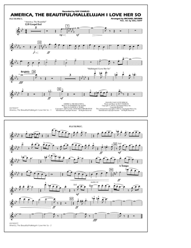 America, The Beautiful/Hallelujah I Love Her So (arr. Michael Brown) - Flute/Piccolo