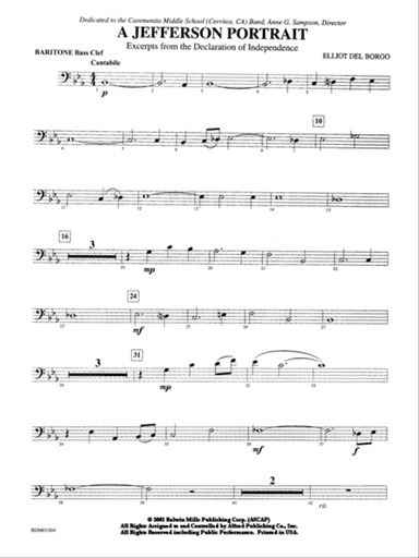 A Jefferson Portrait: Baritone B.C.