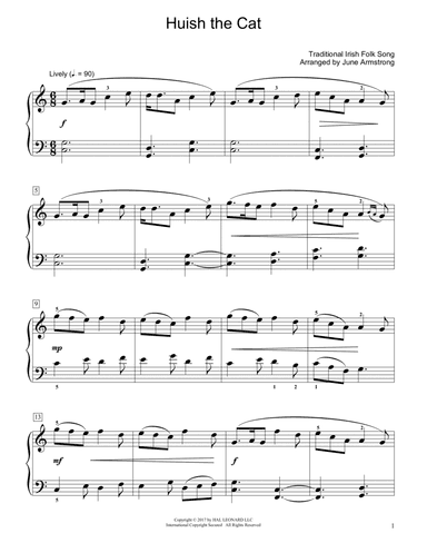 Huish The Cat (arr. June Armstrong)