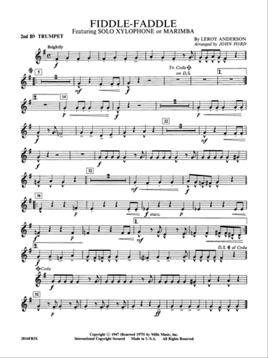 Fiddle-Faddle: 2nd B-flat Trumpet