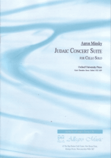 Minsky - Judaic Concert Suite Solo Cello (Archive)