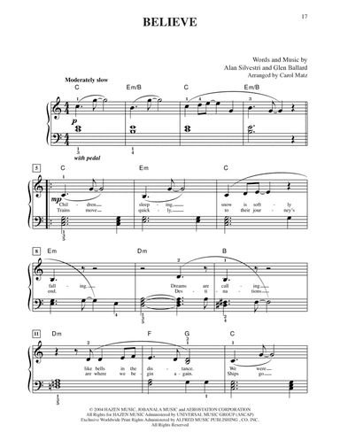 Believe (from The Polar Express) (arr. Carol Matz)