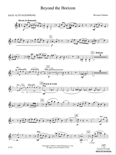 Beyond the Horizon: 2nd E-flat Alto Saxophone