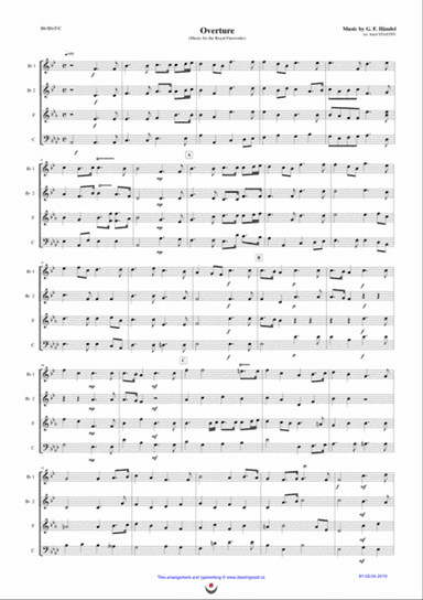 Overture (Music for the Royal Fireworks)