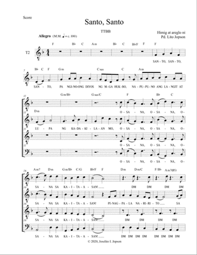 Santo! (TTBB version)