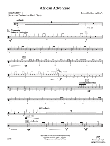 African Adventure: 2nd Percussion