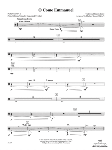 O Come Emmanuel: 2nd Percussion