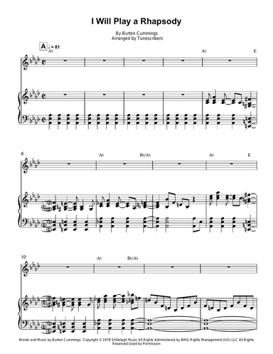 I Will Play a Rhapsody