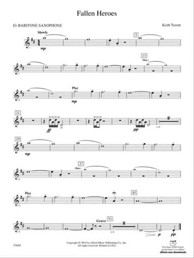 Fallen Heroes: E-flat Baritone Saxophone