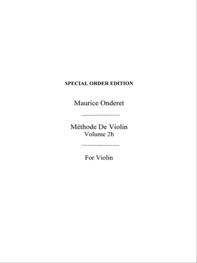 Violin Method Book 2b