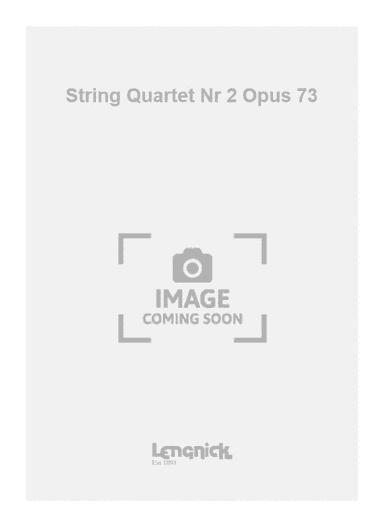 String Quartet Nr 2 Opus 73