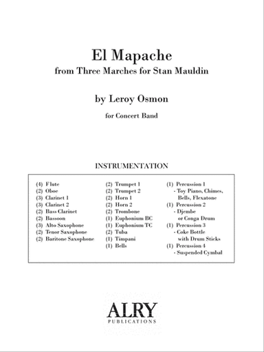 El Mapache for Concert Band (Full Score)