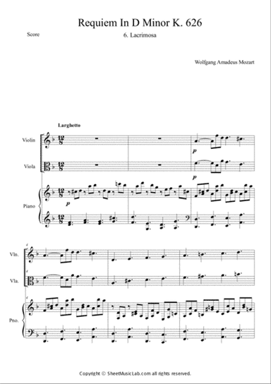 Mozart:Requiem K.626 6.Lacrimosa