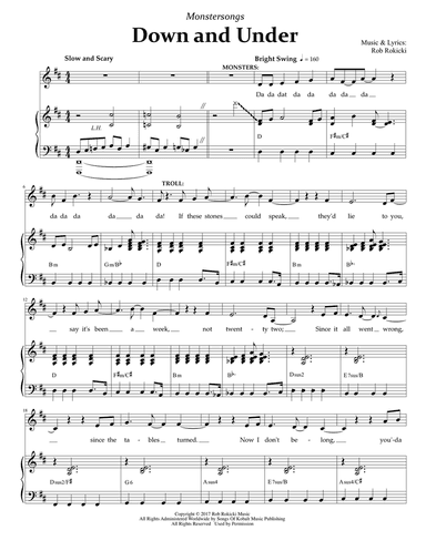 Down And Under (from Monstersongs)