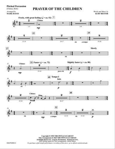 Prayer of the Children: Pitched Percussion