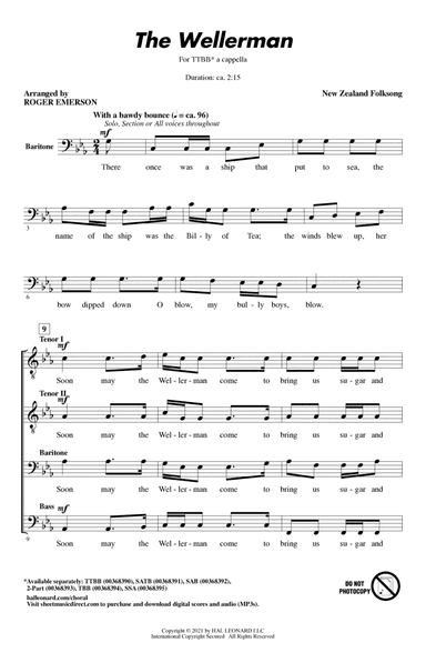 The Wellerman (arr. Roger Emerson)