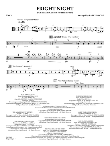 Fright Night (An Instant Concert For Halloween) - Viola