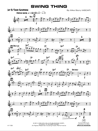 Swing Thing: B-flat Tenor Saxophone